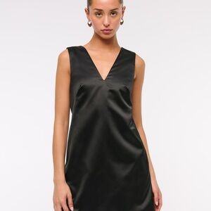 Abercrombie & Fitch Plunge Bow-Back Mini Dress